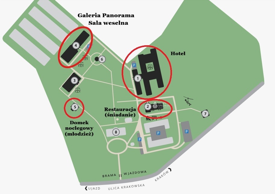 Mapa sali weselnej